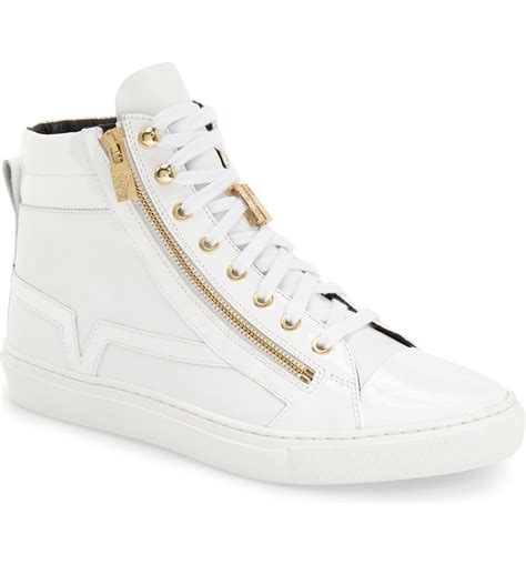 versace low sneaker|versace zipped high top sneakers.